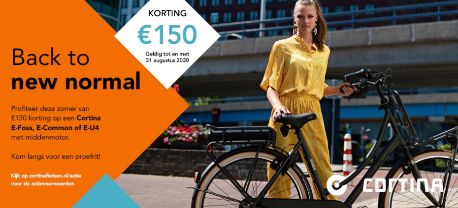 GRATIS ACCU-UPGRADE BIJ EEN CORTINA E-BIKE